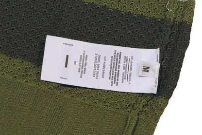 AMIRI Striped Pointelle-Knit Polo Shirt AMIRI