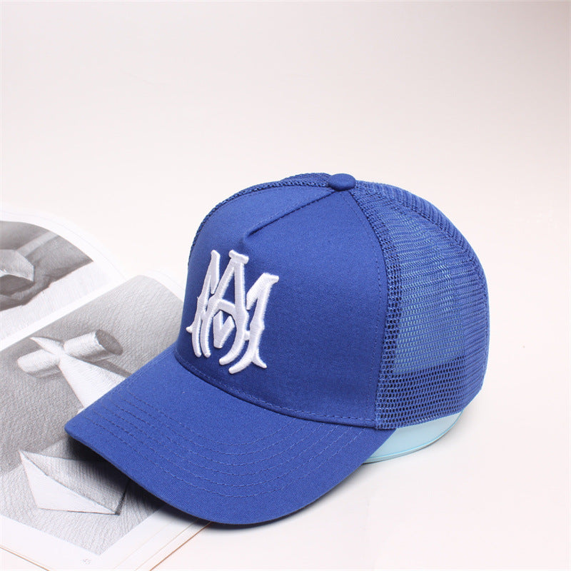 AMIRI Logo Baseball Caps Blue AMIRI