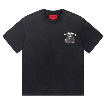 GODSPEED  Men's Black L.O.T.F Crew Neck T-Shirt Godspeed