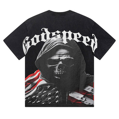 GODSPEED  Men's Black L.O.T.F Crew Neck T-Shirt Godspeed