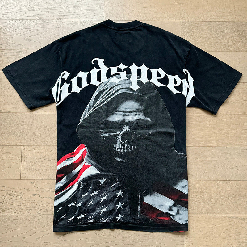GODSPEED  Men's Black L.O.T.F Crew Neck T-Shirt Godspeed