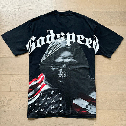 GODSPEED  Men's Black L.O.T.F Crew Neck T-Shirt Godspeed