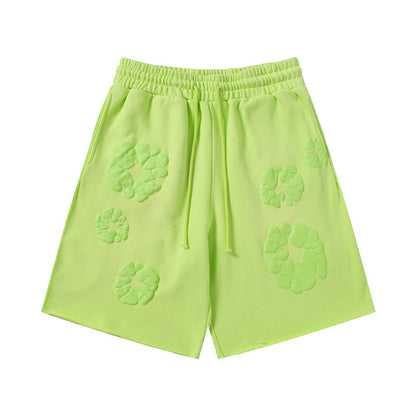 Denim Tears Mono Cotton Wreath Shorts DENIM TEARS