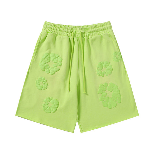 Denim Tears Mono Cotton Wreath Shorts DENIM TEARS