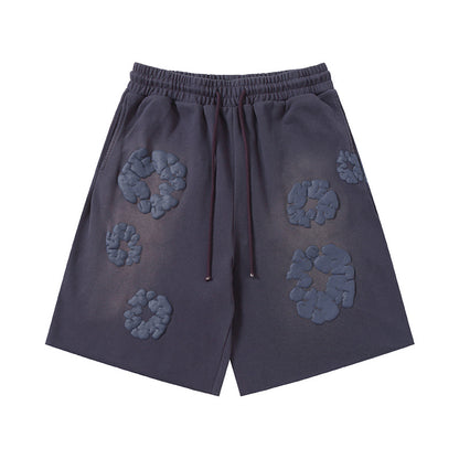 Denim Tears Mono Cotton Wreath Shorts DENIM TEARS