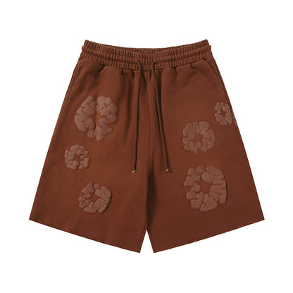 Denim Tears Mono Cotton Wreath Shorts DENIM TEARS