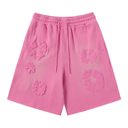 Denim Tears Mono Cotton Wreath Shorts DENIM TEARS