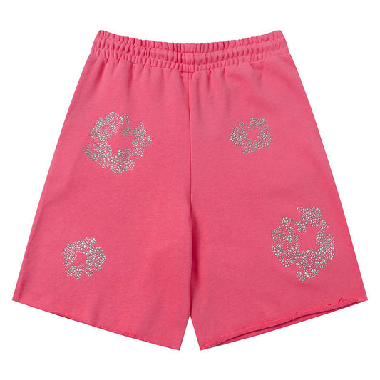 Denim Tears Cashmere Swarovski Cotton Wreath Shorts DENIM TEARS