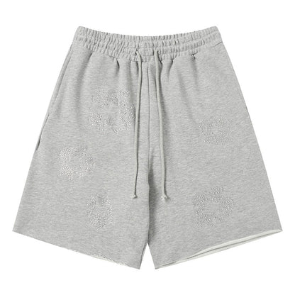 Denim Tears Cashmere Swarovski Cotton Wreath Shorts DENIM TEARS