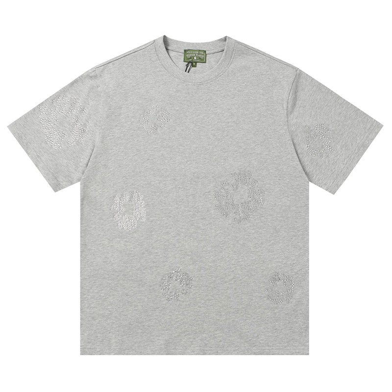 Denim Tears Cashmere Swarovski Cotton Wreath T-Shirts DENIM TEARS