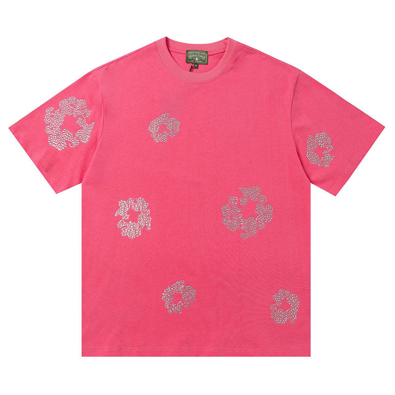 Denim Tears Cashmere Swarovski Cotton Wreath T-Shirts DENIM TEARS