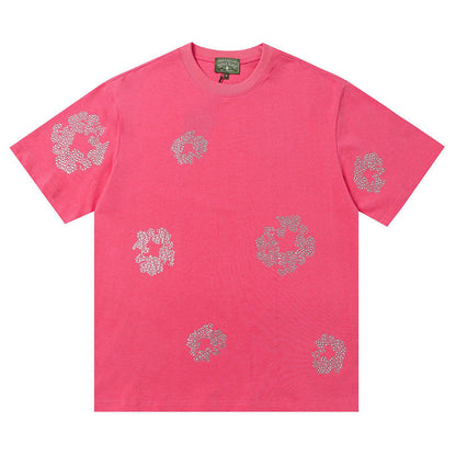 Denim Tears Cashmere Swarovski Cotton Wreath T-Shirts DENIM TEARS