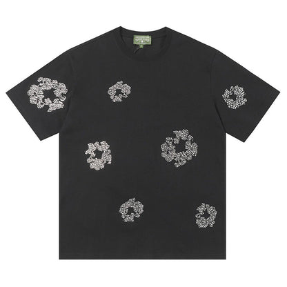 Denim Tears Cashmere Swarovski Cotton Wreath T-Shirts DENIM TEARS