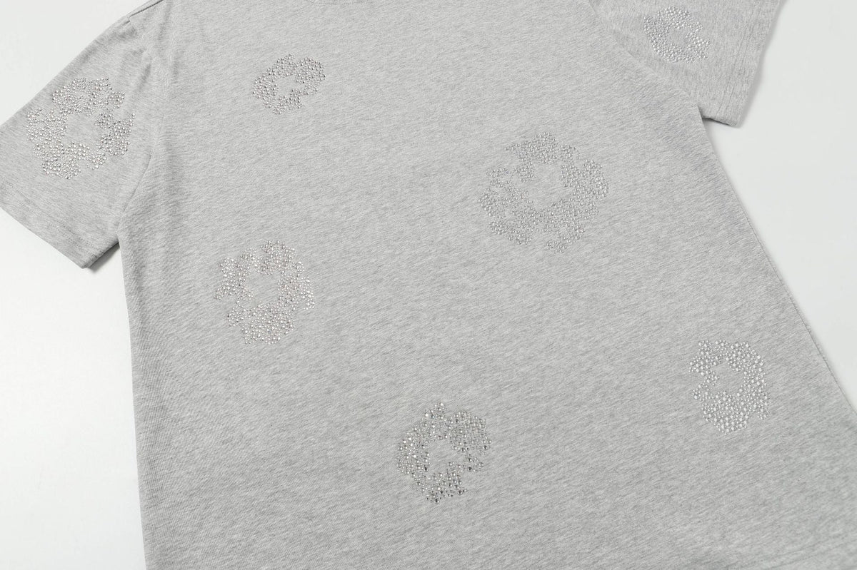 Denim Tears Cashmere Swarovski Cotton Wreath T-Shirts DENIM TEARS