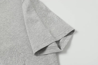 Denim Tears Cashmere Swarovski Cotton Wreath T-Shirts DENIM TEARS