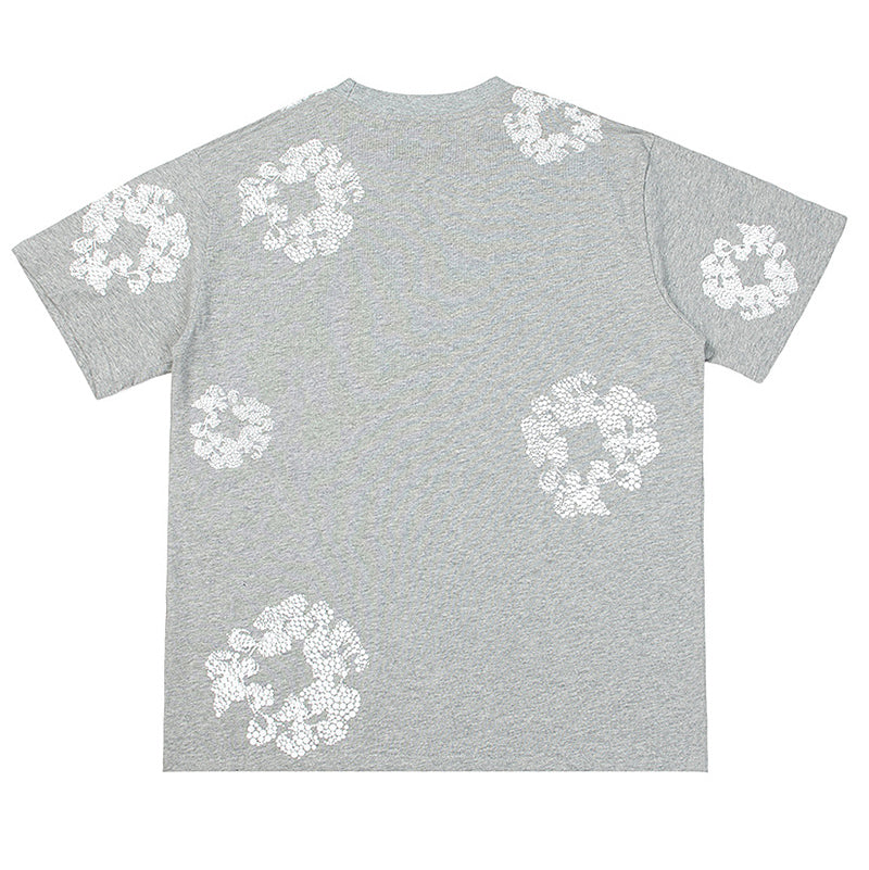 Denim Tears Crystal Patch Cotton logo Design T-Shirts DENIM TEARS