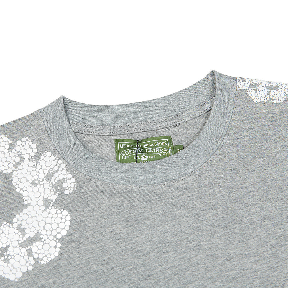 Denim Tears Crystal Patch Cotton logo Design T-Shirts DENIM TEARS