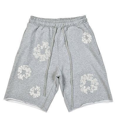 Denim Tears Crystal Patch Cotton logo Design Shorts DENIM TEARS