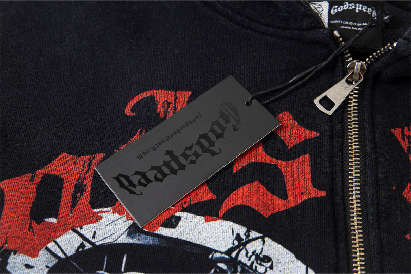 Godspeed Mankind vs Ai Zip Up Hoodies Godspeed