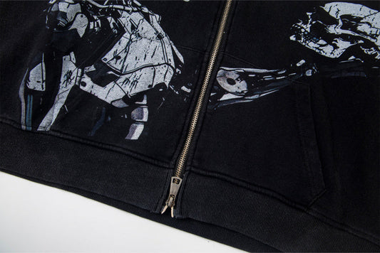 Godspeed Mankind vs Ai Zip Up Hoodies Godspeed