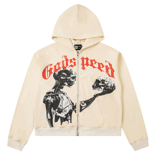 Godspeed Mankind vs Ai Zip Up Hoodies Godspeed
