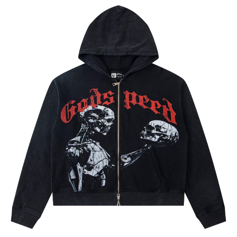 Godspeed Mankind vs Ai Zip Up Hoodies Godspeed