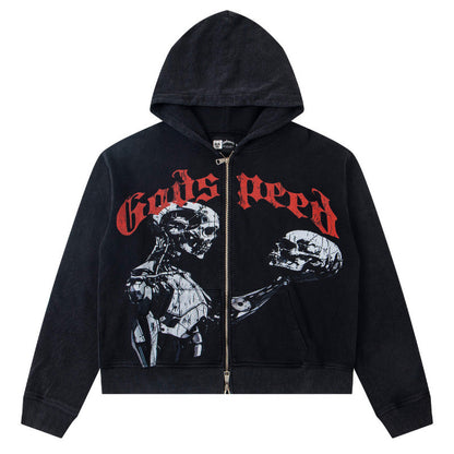 Godspeed Mankind vs Ai Zip Up Hoodies Godspeed