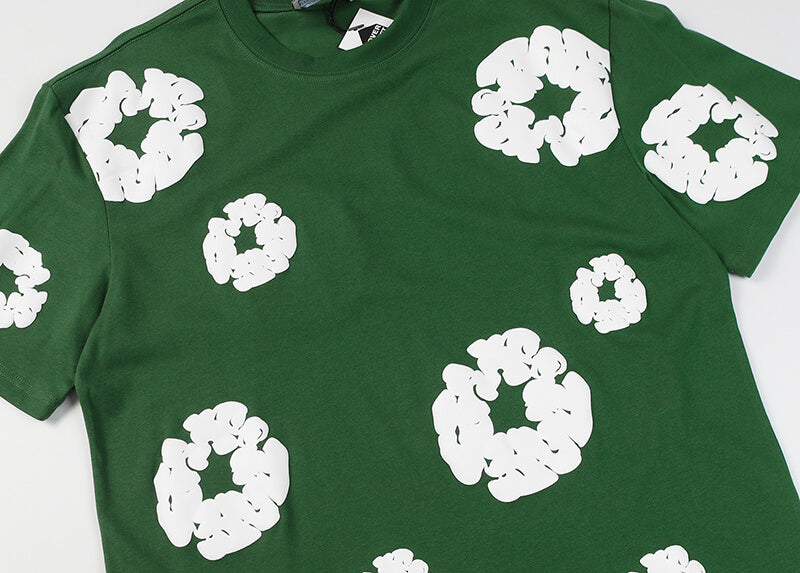 Denim Tears Men's Green T-shirt DENIM TEARS