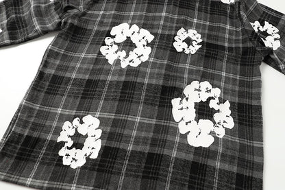 Denim Tears kapok Flower Pattern Long Sleeved Shirt DENIM TEARS