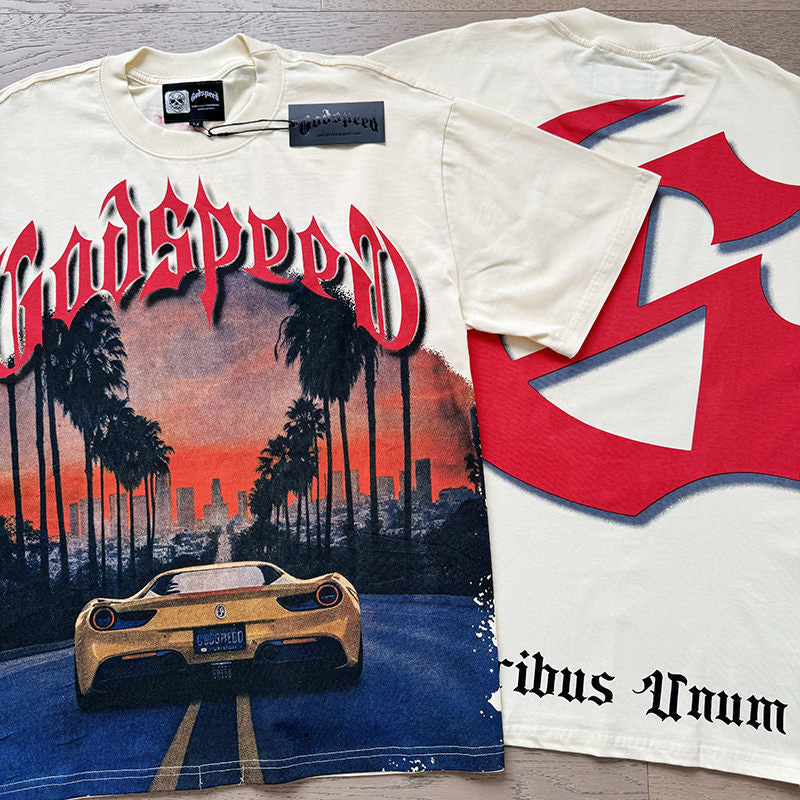 GODSPEED Racing Car T-shirt Godspeed