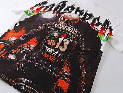 GODSPEED Skeleton Motorcycle T-shirt Godspeed