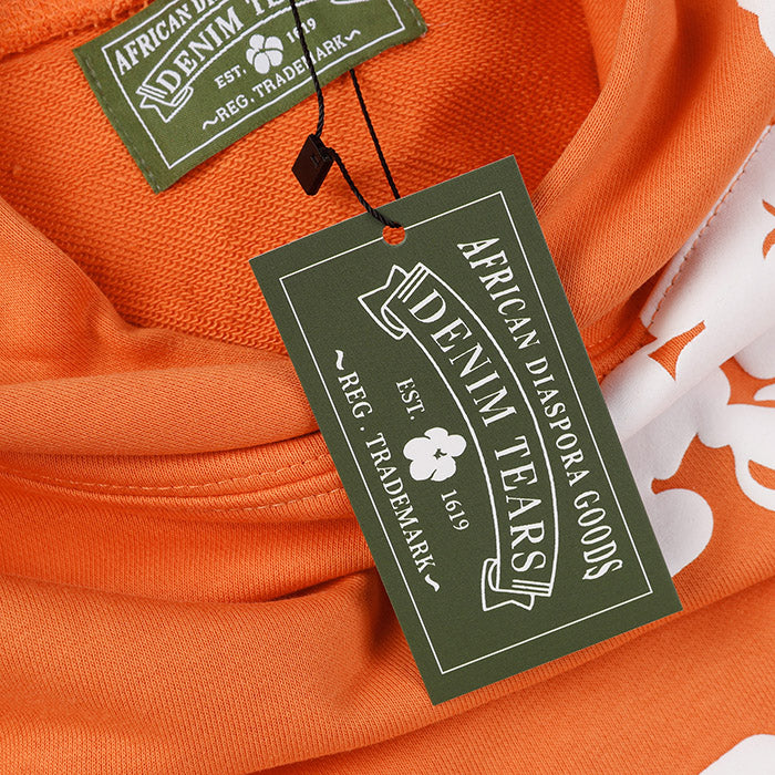 Denim Tears The Cotton Wreath Hoodie Orange DENIM TEARS