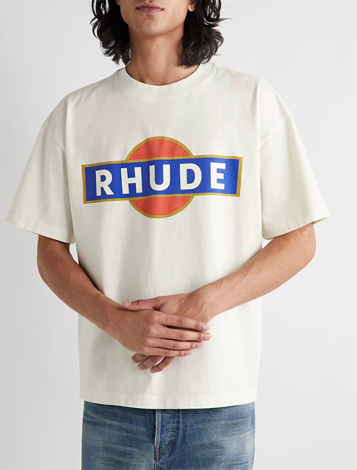 RHUDE Vintage Racer logo T-Shirt RHUDE