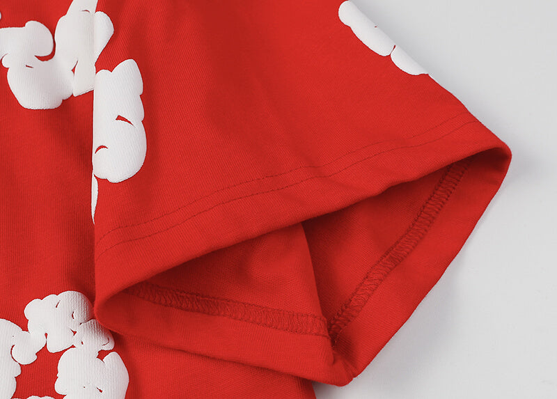 Denim Tears Men's Red T-shirt DENIM TEARS