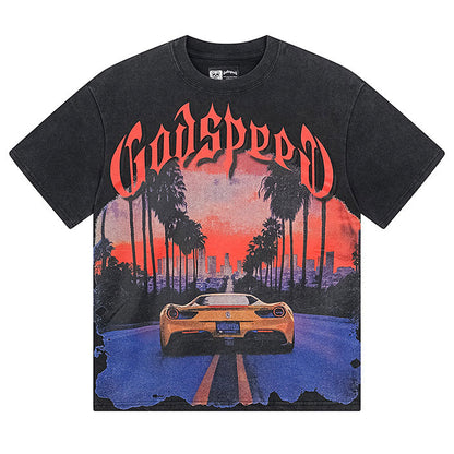GODSPEED Racing Car T-shirt Godspeed