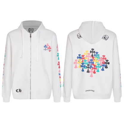 Chrome Hearts New Zip Up Hoodie -5015 Chrome Hearts
