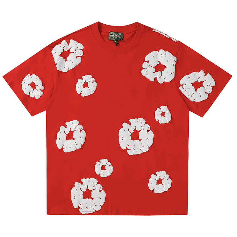 Denim Tears Men's Red T-shirt DENIM TEARS