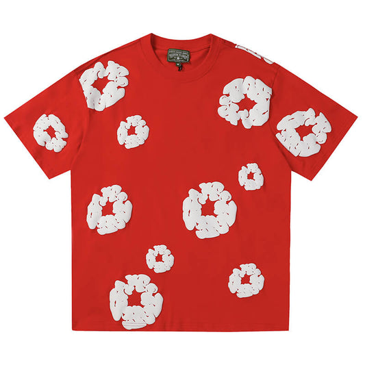 Denim Tears Men's Red T-shirt DENIM TEARS