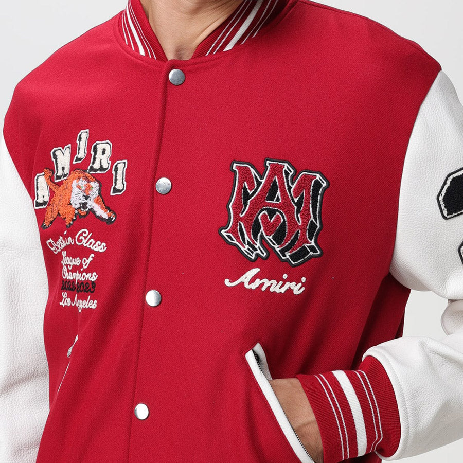 AMIRI Varsity Vintage Patch Bomber Jacket AMIRI