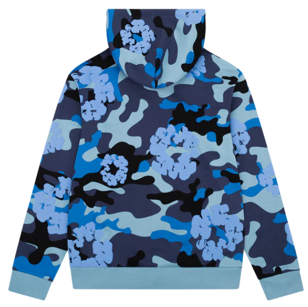 Denim Tears Cotton Wreath Camouflage Zipper Hoodie DENIM TEARS