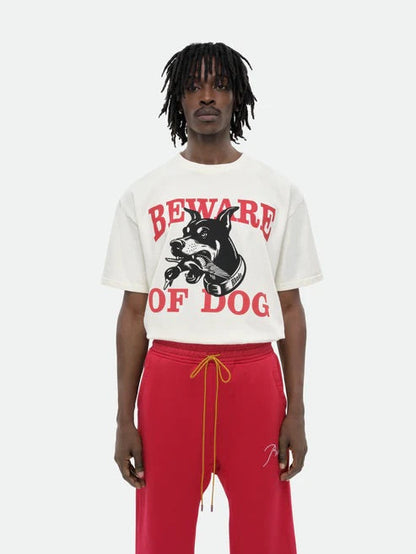 Rhude Warning logo T-shirt RHUDE