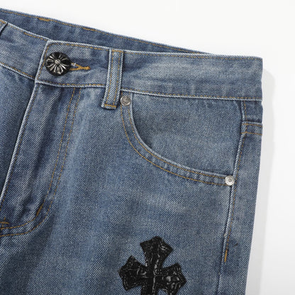 Chrome Hearts American street art cross with straight shaft Pants Chrome Hearts