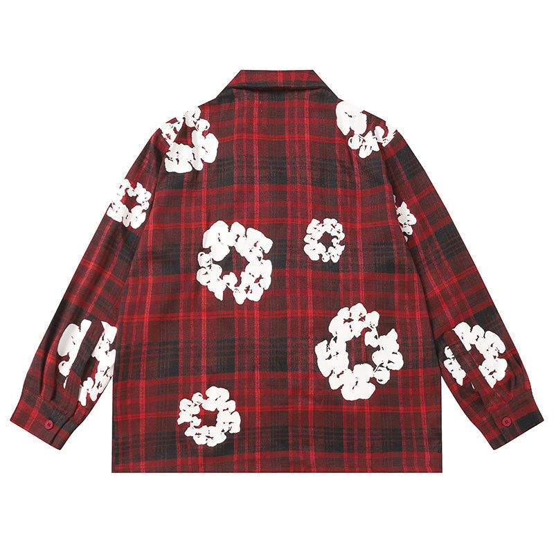 Denim Tears kapok Flower Pattern Long Sleeved Shirt DENIM TEARS