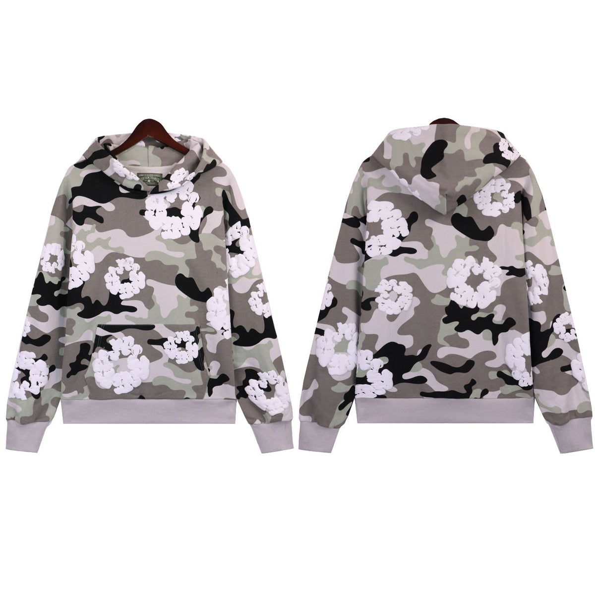 Denim Tears Cotton Wreath Camouflage Hoodie DENIM TEARS