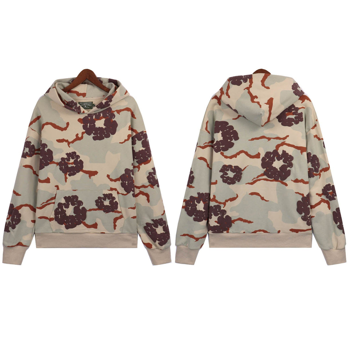 Denim Tears Cotton Wreath Camouflage Hoodie DENIM TEARS