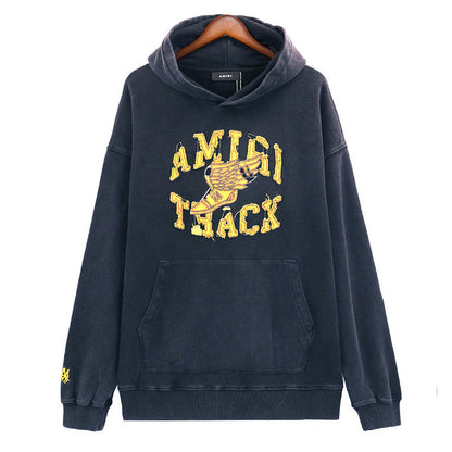 AMIRI Logo-Appliquéd Distressed Cotton-Jersey Hoodies AMIRI