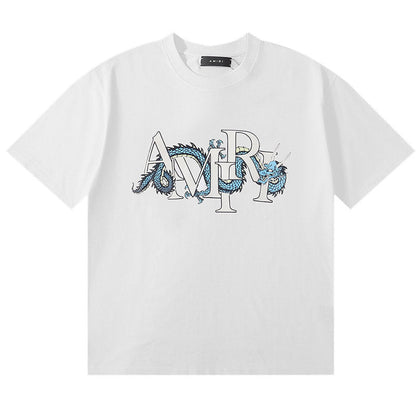 AMIRI Dragon logo-print cotton-jersey T-shirts AMIRI