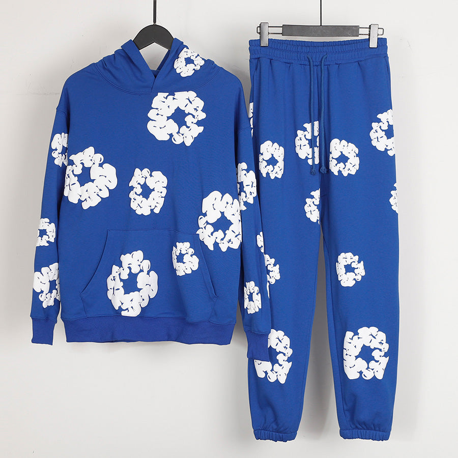 Denim Tears The Cotton Wreath Hoodie Blue DENIM TEARS