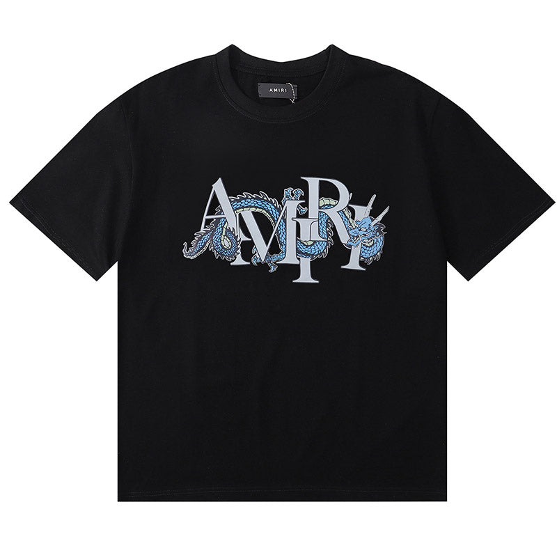 AMIRI Dragon logo-print cotton-jersey T-shirts AMIRI