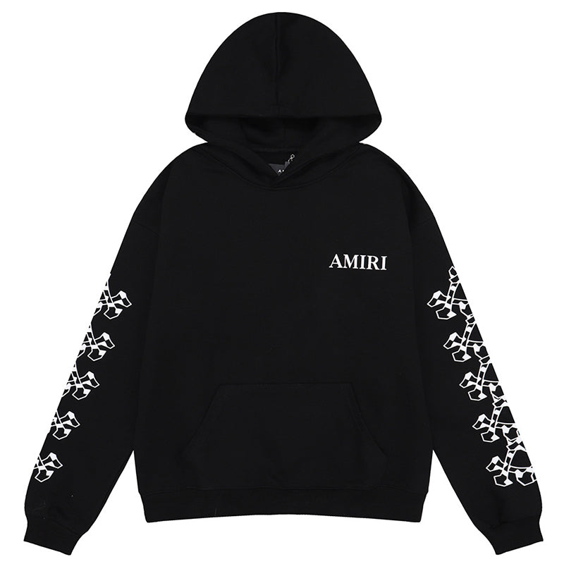 AMIRI Checkered Bones Cotton Hoodies AMIRI